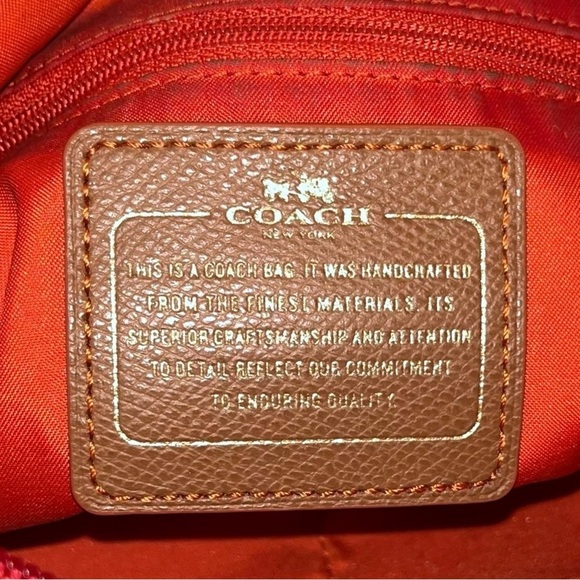 Coach Legacy Red Nylon Crossbody Bag purse Leather Gold Hardware y2k vintage - Picture 8 of 8